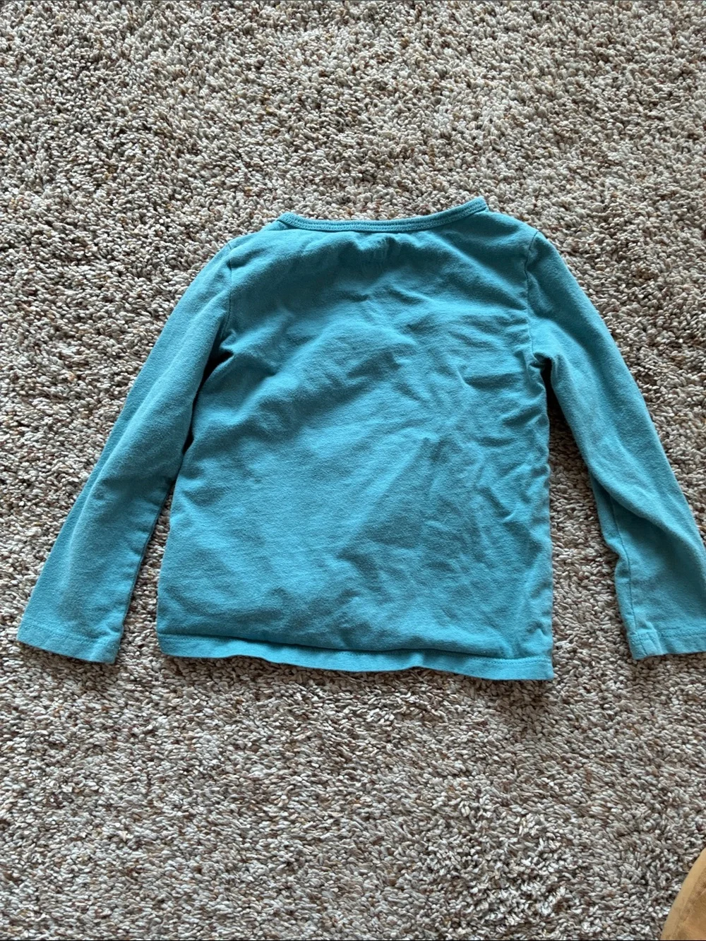 Carter's Teal Long Sleeve Butterfly Tie-Front Top